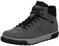 Winterboots RIEKER, Herren, Gr. 40, grau (grau, schwarz), Lederimitat, Textil, Schuhe