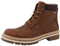 Winterboots TOM TAILOR, Herren, Gr. 40, braun (nussbraun, kombiniert), Lederimitat,