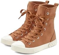 Stiefelette LASCANA "High-Top Sneaker, Textil-Boot, Herbststiefelette, Schn&uuml;rschuh",