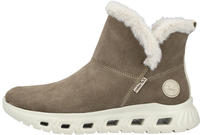 Winterboots RIEKER SPORT, Damen, Gr. 36, beige, Textil, Veloursleder, Schuhe