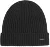 Strickm&uuml;tze JOOP "Francis", Herren, schwarz, Rippstrick, Wolle, unifarben, M&uuml;tzen