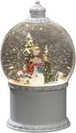 KONSTSMIDE LED Dekoobjekt "LED Kugellaterne, "Schneemann mit Baum", wei&szlig;, 1 warm