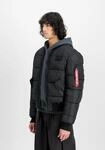 Bomberjacke ALPHA INDUSTRIES "MA-1 Puffer Bomber", Herren, Gr. S, schwarz,