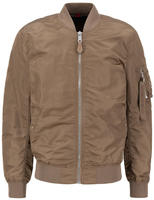 Bomberjacke ALPHA INDUSTRIES "MA-1 VF Light", Herren, Gr. S, grau (taupe),...
