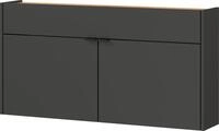 Schuhschrank GERMANIA "Ameca", braun (graphit, navarra, eiche, nachbildung),...
