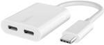 BELKIN Audio-Adapter "RockStar USB-C Audio- und Ladeadapter", wei&szlig;, B:10cm...