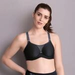 Sport-BH ANITA ACTIVE "performance wireX", Damen, Gr. 70, Cup C, schwarz (schwarz,