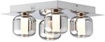 BRILLIANT Deckenleuchte "Rafa", grau (chrom, rauchglas), 4, H: 15cm, 1 Stk.,