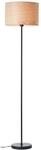 BRILLIANT Stehlampe "Romm", schwarz (holz hell, schwarz), 1, &Oslash; 38cm H: 161cm, 1