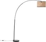 BRILLIANT Bogenlampe "Wiley", schwarz (holz hell, schwarz), 1, &Oslash; 45cm H: 210cm, 1