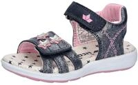 Sandale LICO "Sandale Madita V", M&auml;dchen, Gr. 25, blau, Leder, Schuhe Sandale