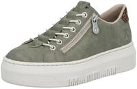 Plateausneaker RIEKER, Damen, Gr. 36, gr&uuml;n (schilfgr&uuml;n), Lederimitat, Schuhe