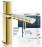 Waschtischarmatur SCH&Uuml;TTE "NEW YORK", gold (gold matt), B:17,5cm H:20cm &Oslash;:4cm,