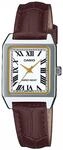 Quarzuhr, braun (dunkelbraun, silberfarben), CASIO TIMELESS COLLECTION,...