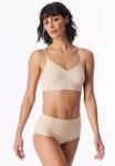 Bustier SCHIESSER "Invisible Soft", Damen, Gr. 36, N-Gr, beige (410, sand),