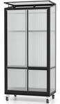 Gew&auml;chshaus VITAVIA "HKP4mm", schwarz, B:81cm H:168,2cm T:43cm, Gew&auml;chsh&auml;user,