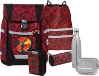 Schulranzen MCNEILL "Tenero, Zack", Kinder, Gr. B/H/T: 30cm x 36cm x 19cm, rot