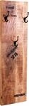 Garderobenpaneel SIT "Monschau aus Mangoholz mit 4 Doppelhaken", beige (natur,