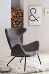 Relaxsessel SALESFEVER "Komfortabler Sessel zum Entspannen", grau, B:77cm H:95cm