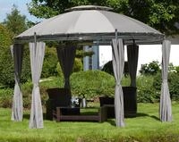 Pavillon KONIFERA "Tino", grau (anthrazit, grau), B/H/T: 350cm x 260cm x 350cm,