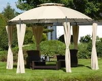 Pavillon KONIFERA "Tino", beige (anthrazit, sandbeige), B/H/T: 350cm x 260cm x 350cm,