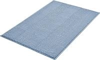 Badematte KLEINE WOLKE "Zigzag, Badvorleger, Badezimmer Teppich", blau (hellblau),