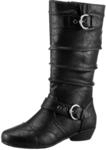 Stiefel ANISTON SHOES, Damen, Gr. 37 (4,5), Varioschaft, schwarz, Lederimitat,