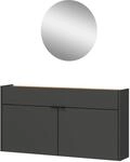 Garderoben-Set GERMANIA "Ameca", grau, B:110cm H:200cm T:22cm, Spanplatte,
