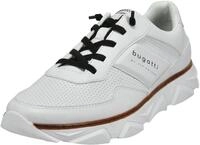 Slip-On Sneaker BUGATTI, Herren, Gr. 40, wei&szlig;, Lederimitat, Schuhe Slip-On Sneaker,