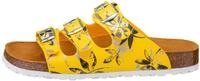 Pantolette LICO "Pantolette Bioline Leave", Damen, Gr. 36, gelb, Synthetik, Schuhe