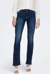 Bootcut-Jeans ONLY "ONLBLUSH MID FLARED DNM TAI021", Damen, Gr. M (38), L&auml;nge 34,