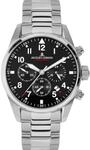Chronograph JACQUES LEMANS "Barcelona", silber (silberfarben, schwarz), Armbanduhren,