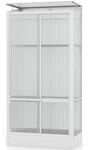 Gew&auml;chshaus VITAVIA "HKP4mm", grau (aluminium eloxiert), B:81cm H:165,5cm T:43cm,