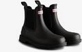 Gummistiefel HUNTER "CHELSEA COMMANDO BOOT", Damen, Gr. 36, schwarz, Synthetik,
