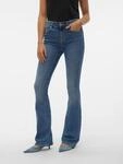 Bootcut-Jeans VERO MODA "VMFLASH MR FLARED JEANS LI347 GA NOOS", Damen, Gr. M (38),