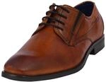 Schn&uuml;rschuh BUGATTI, Herren, Gr. 47, braun (cognac), Leder, leicht gl&auml;nzend,...