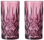 Longdrinkglas NACHTMANN "Longdrinkgl&auml;ser Noblesse 395 ml 2er Set", lila (berry),