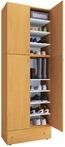 Schuhschrank VCM "XXL Schuhschrank Kleiderschrank Schrank Lona 9f A", braun (buche),
