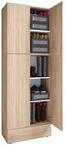 Schuhschrank VCM "XXL Schuhschrank Kleiderschrank Schrank Lona 5f S", braun (sonoma,