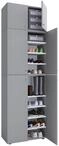Schuhschrank VCM "XXL Schuhschrank Kleiderschrank Schrank Lona 9f A", grau, B:70cm