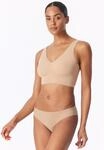 Bustier SCHIESSER "Invisible Soft", Damen, Gr. 36, N-Gr, beige (411, maple),...