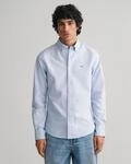 Langarmhemd GANT "Slim Fit Oxford Hemd strukturiert langlebig dicker", Herren, Gr. S,