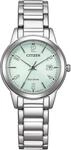Solaruhr CITIZEN, silber (silberfarben, hellgr&uuml;n), Armbanduhren, Damen, Solaruhr,