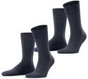 Socken ESPRIT "Basic Easy", Herren, Gr. 39-42, blau (navy meliert),...