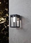 EGLO Wandleuchte "MARTANO Wandlampe, Alu und Kunststoff, Au&szlig;enlampe, IP44, Solar,