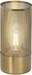 BRILLIANT Tischleuchte "Gracian", gold (messing geb&uuml;rstet), 1, &Oslash; 13cm H: 28cm, 1