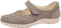 Klettschuh WALDL&Auml;UFER "Henni", Damen, Gr. 4 (37), grau (taupe), Nubukleder, Schuhe