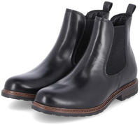 Chelseaboots TAMARIS, Damen, Gr. 37, schwarz, Leder, schimmernd, unifarben,...