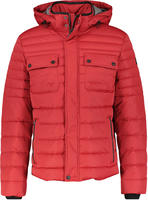 Winterjacke LERROS "Steppjacke mit abnehmbarer Kapuze", Herren, Gr. M, rot (ruby