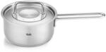 Kasserolle FISSLER "Fissler Pure Collection", silber (silberfarben), B:17,5cm H:10cm
